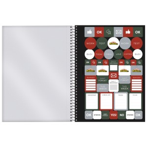 Caderno 1 Matéria Universitário Espiral My Hero Academia - Foroni