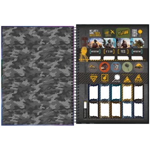 Caderno 1 Matéria Universitário Espiral PUBG - Tilibra