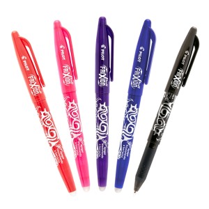 Kit Caneta Esferográfica Apagável Frixion Ball 5 Cores - Pilot