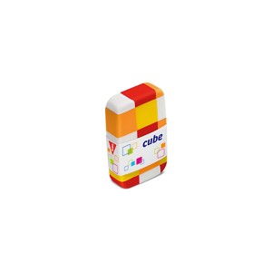 Borracha Colorida Cube Kit c/ 3 Unidades - Tris