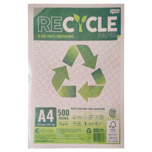 Papel Reciclado 500 folhas Recycle Paper - Jandaia