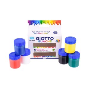 Tinta Guache 6 cores - Giotto
