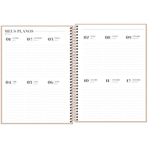 Agenda Planner Executivo Espiral 20 x 27,5 cm Vanilla 2024 - Tilibra