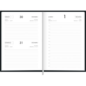 Agenda Executiva Costurada 13,4 x 19,2 cm Napoli 2024 - Tilibra