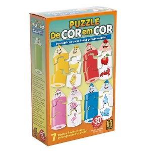 Quebra-cabeça Puzzle De Cor em Cor - Grow