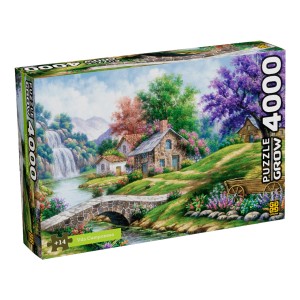Quebra-cabeça Puzzle 4000 peças Vila Camponesa - Grow