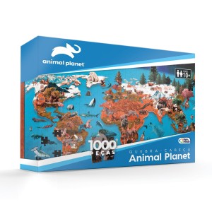 Quebra-cabeça 1000 peças Animal Planet - Pais & Filhos