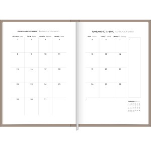 Agenda Planner Executivo Costurado 10,3 x 14,6 cm Napoli Laranja - Tilibra