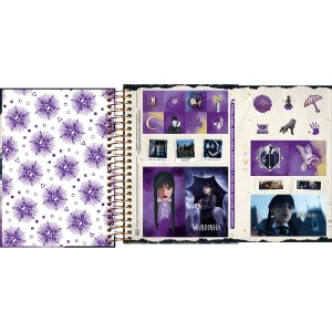 Agenda Espiral Diária 11,7 x 16,4 cm Wandinha 2024 - Tilibra