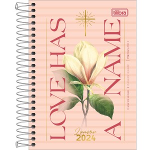 Agenda Espiral Diária 12,9 x 18,7 cm Louvor 2024 Sortido - Tilibra